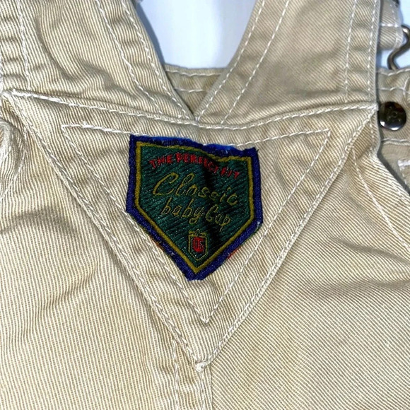GAP EUC BOYS OVERALLS BOTTOMS PANTS KHAKI FALL CASUAL WINTER SIZE 0 3 MONTHS - Picture 4 of 5